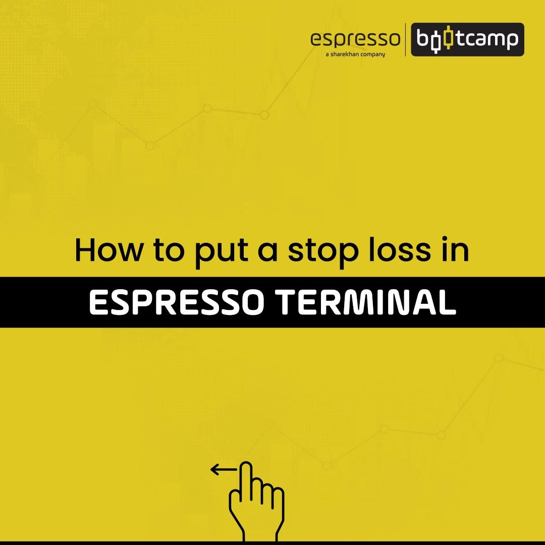 How to put a stop loss in Espresso terminal